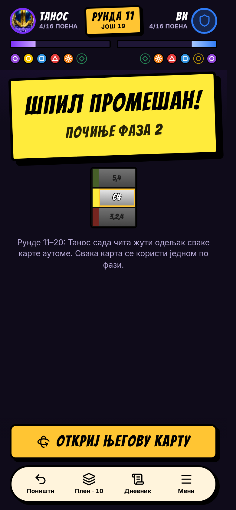 Шпил промешан: почиње фаза 2