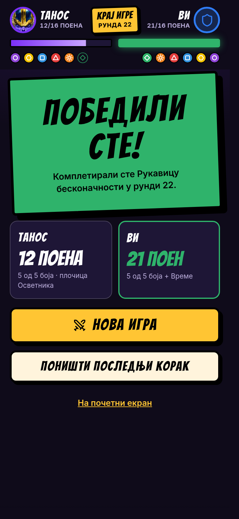 Победили сте: Рукавица бесконачности је комплетирана